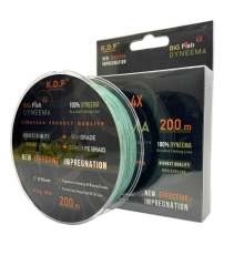 Плетеный шнур KDF Big Fish Dyneema 200м 0,70мм, зеленый