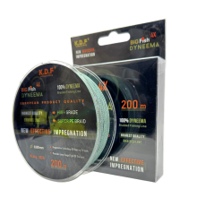 Плетеный шнур KDF Big Fish Dyneema 200м 0,80мм, зеленый