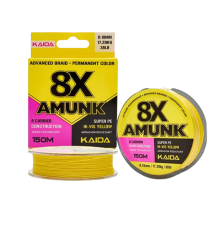 Шнур плетеный Kaida Amunk 8x 150m Yellow