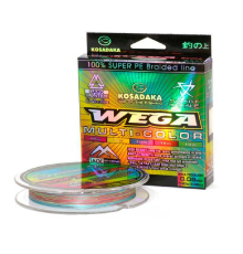 Плетенка Kosadaka Wega Multicolor 130м, многоцветная
