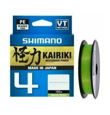 Шнур плетеный Shimano Kairiki 4 150m 0,06mm 2.7kg M Green