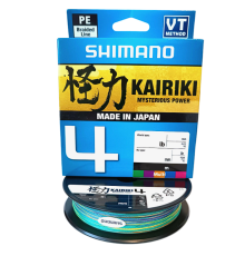 Шнур плетеный Shimano Kairiki 4 150m 0,06mm 2.7kg Multi Color