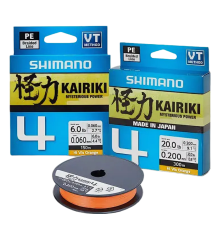 Шнур плетеный Shimano Kairiki 4 150m 0,215mm 11.3kg Orange