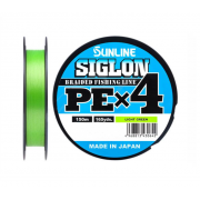 Плетенка Sunline Siglon PE х4 150м #0.5/0.121mm 8lb/3.3kg (салат.) 