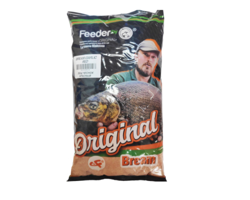 Прикормка Feeder.by Original Bream Garlic Red/Лещ Чеснок Красный, 1кг
