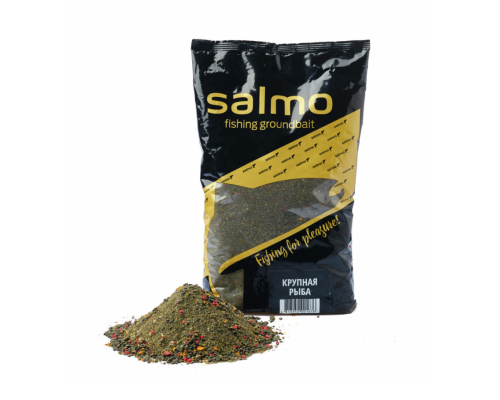 Прикормка Salmo Крупная Рыба (темная), 1кг