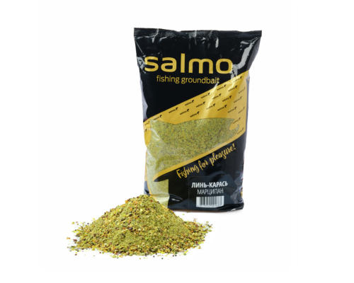 Прикормка Salmo Линь-Карась Марципан (зеленая), 1кг