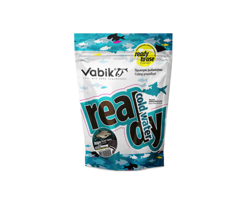 Прикормка увлажненная Vabik Ready Cold Water "Лещ Бисквит" (черная), 0.75кг