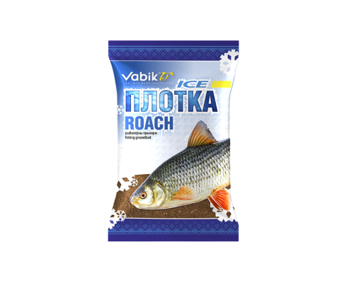 Прикормка зимняя Vabik Ice Плотва (коричневая), 0.75кг