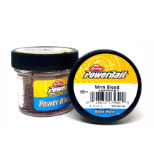 Силиконовая приманка Berkley Power Bait Micro Blood Worm 100 шт (мотыль мелкий)