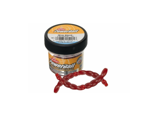 Силиконовая приманка Berkley Power Bait Maxi Blood Worm 100 шт (мотыль крупный)
