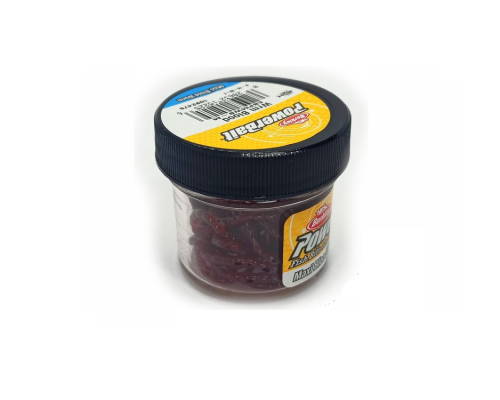 Силиконовая приманка Berkley Power Bait Maxi Blood Worm 100 шт (мотыль крупный)
