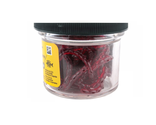 Силиконовая приманка Berkley Power Bait Maxi Blood Worm 100 шт (мотыль крупный)