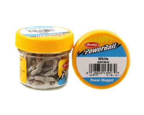 Силиконовая приманка Berkley Gulp! Power Maggot White (110 шт) (Опарыш белый)