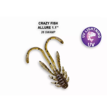 Силиконовая приманка Crazy Fish Allure 1.1" 46-27-26-6