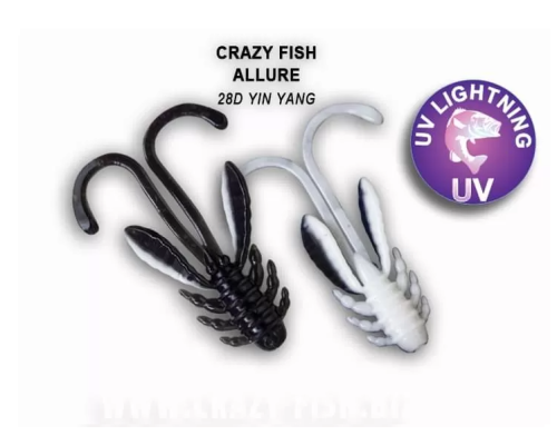 Силиконовая приманка Crazy Fish Allure 1.6" 23-40-28d-6