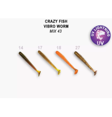 Силиконовая приманка Crazy Fish Vibro worm 2" 3-50-M43-6