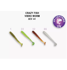 Силиконовая приманка Crazy Fish Vibro worm 2" 3-50-M44-6