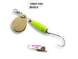Вращающаяся Блесна Crazy Fish Beager