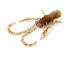 Нимфа FishUp Baffi Fly 1.5" (10шт) цвет 045 - Green Pumpkin/Red & Black