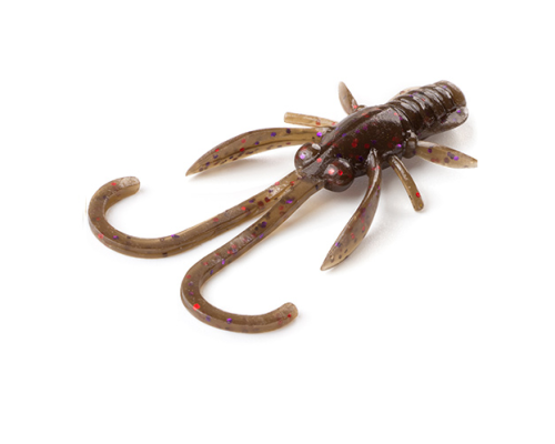Нимфа FishUp Baffi Fly 1.5" (10шт) цвет 050 - Green Pumpkin Brown/Red & Purple