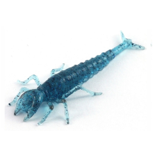 Личинка FishUp Diving Bug 2'' (8шт) цвет 060 - Dark Violet/Peacock & Silver