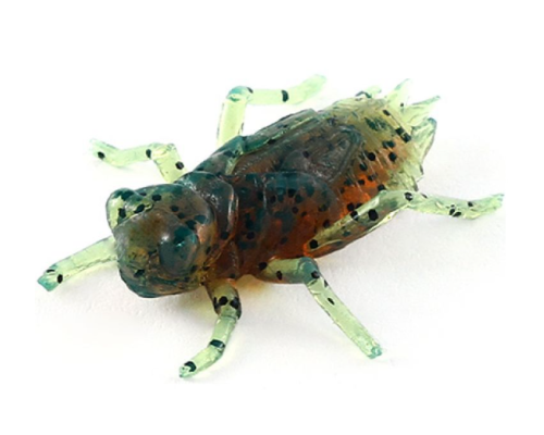 Личинка FishUp Dragonfly 0.75" (12шт) цвет 017 - Motor Oil Pepper