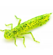 Личинка FishUp Dragonfly 1.5" (8шт) цвет 055 - Chartreuse/Black