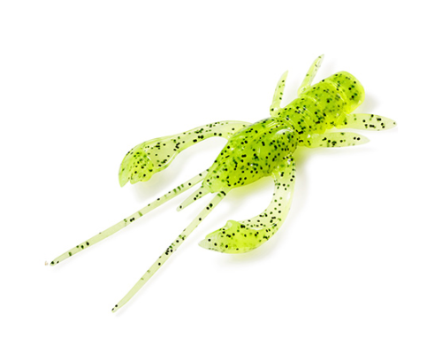Силикон FishUp Real Craw 2.0" (7шт) цвет 055 - Chartreuse/Black