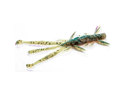 Креатура FishUp Shrimp 3.0" (9 шт) цвет 017 - Motor Oil Pepper