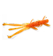 Креатура FishUp Shrimp 3.0" (9 шт) цвет 049 - Orange Pumpkin/Black