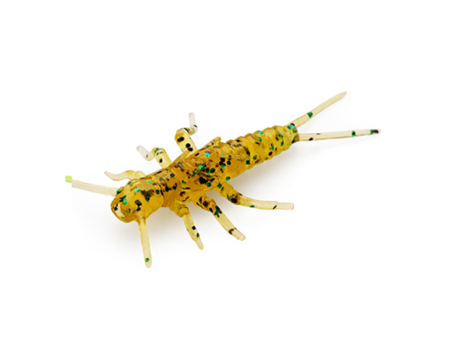 Личинка FishUp Stonefly 0.75" (12шт) цвет 036 - Caramel/Green & Black