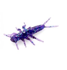 Личинка FishUp Stonefly 0.75" (12шт) цвет 060 – Dark Violet/Peacock & Silver