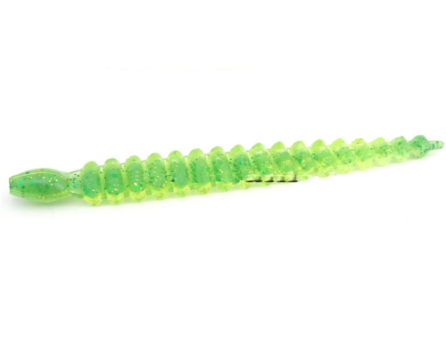 Силикон Keitech Custom Leech 3.0'' цвет 424C Lime Chartreuse