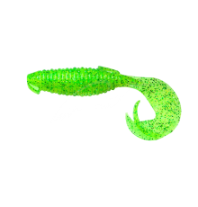 Силикон Keitech Flapper Grub 4.0'' цвет 424S Lime/Chartreuse