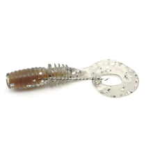 Силиконовые приманки Megabass Rocky Fry 1.5" P Curly Tail #Smoke Silver Glitte