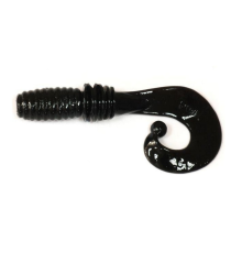Силиконовые приманки Megabass Rocky Fry 1.5" P Curly Tail #Solid Black