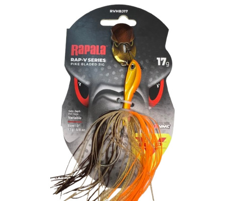 Чаттербейт Rapala Rap-V Pike Bladed Jig 17gr Crawdad
