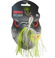 Чаттербейт Rapala Rap-V Pike Bladed Jig 21gr Silver Fluorescent Chartreuse
