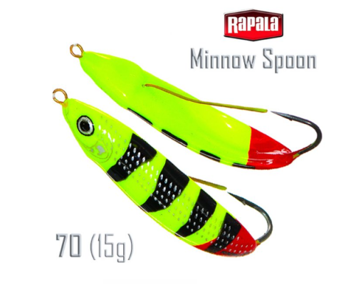 Блесна Rapala Minnow Spoon 15 гр цвет FYRT (незацепляйка)