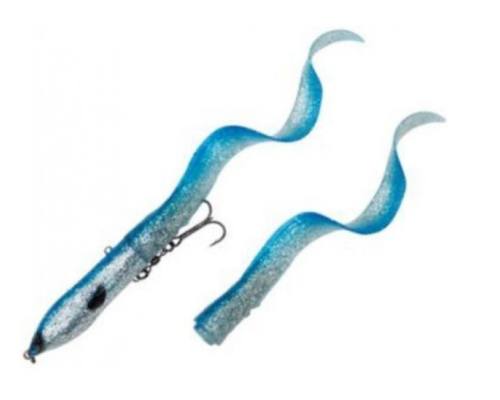 Силиконовая приманка Savage Gear 3D Hard Eel 2+1 17см 50гр цвет Blue Silver