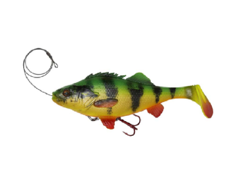 Приманка мягкая Savage Gear 4D Line Thru Perch Shad 20см 100гр цвет Firetiger