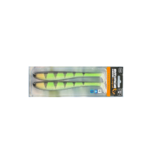 Приманка Savage Gear Monster Shad 22cm 60g #Gold Perch UV (2шт в уп)