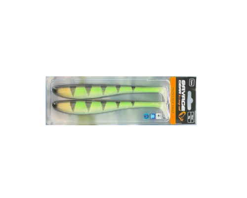 Приманка Savage Gear Monster Shad 22cm 60g #Gold Perch UV (2шт в уп)