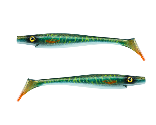 Приманка Strike Pro Pig Shad Tournament 180мм 30гр цвет MN3 Green Motoroil Pike UV