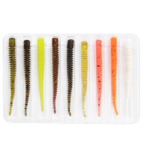 Слаги съедобные Lucky John Pro Series King Leech 2.0"/05.08см, Mix1 (9шт)