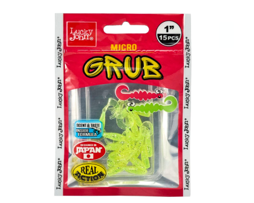 Твистеры съедобные Lucky John Pro Series Micro Grub 1.0"/02.50см, 071 (15шт)