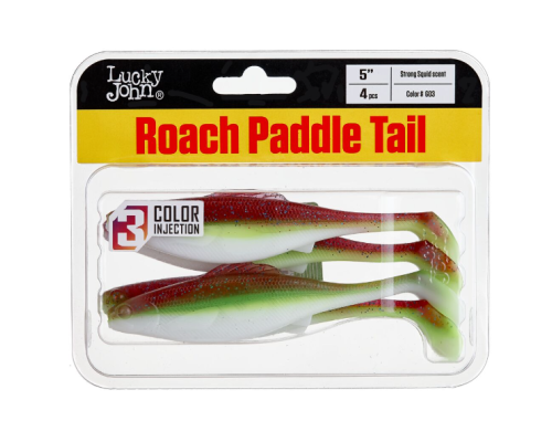 Виброхвосты Lucky John Roach Paddle Tail 5.0" цвет G03