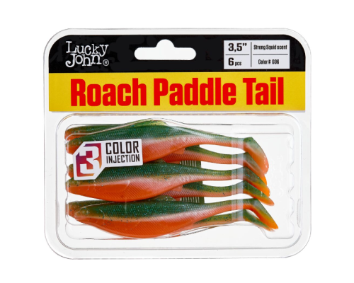 Виброхвосты Lucky John Roach Paddle Tail 3.5" цвет G06