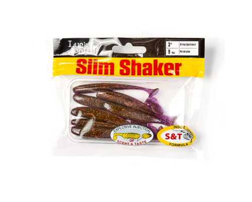Виброхвосты Lucky John Slim Shaker 3.0" цвет S13